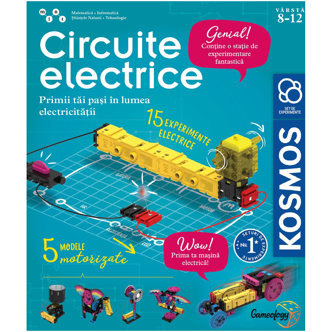 Joc educativ Kosmos STEM - Circuite electrice, lb. romana