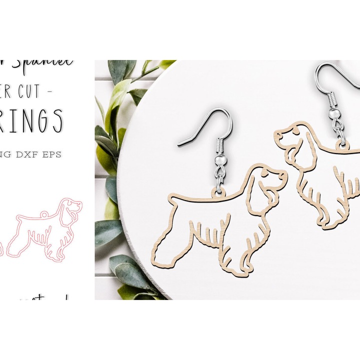 Set de artizanat, Intrahome, Koker spaniel, plywood 3mm-4mm, 900x900cm