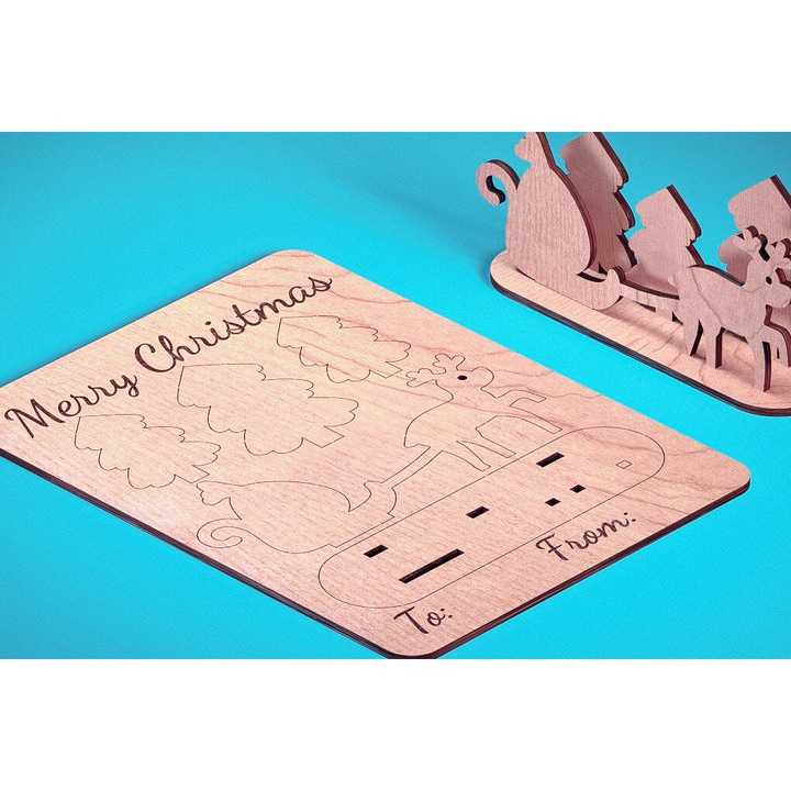 Felicitari, Intrahome, Hartie de Craciun taiata cu laser, 3mm-4mm, 15x15cm