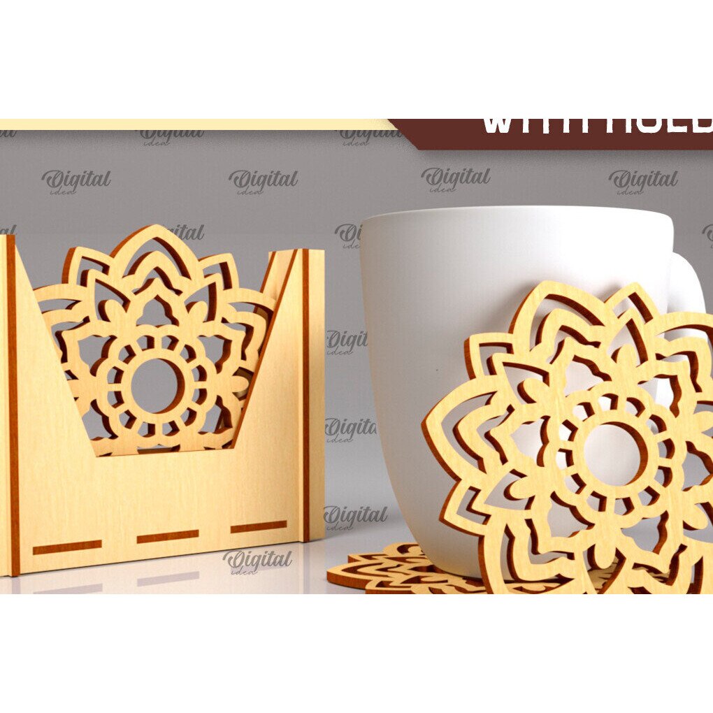 Suporturi bauturi, Intrahome, design taiat cu laser, 3mm-4mm, 30x20cm ...