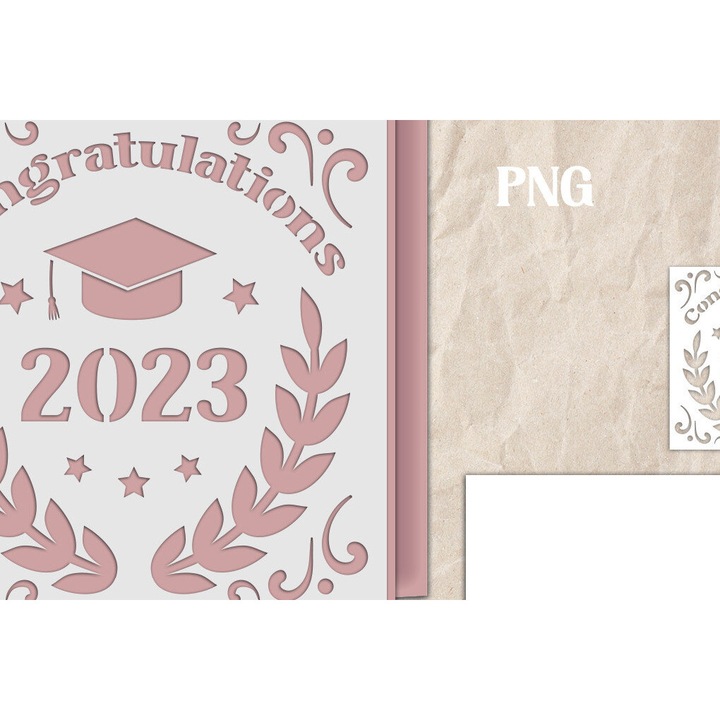 Felicitari set, Intrahome, plywood 3mm-4mm, 20x20cm