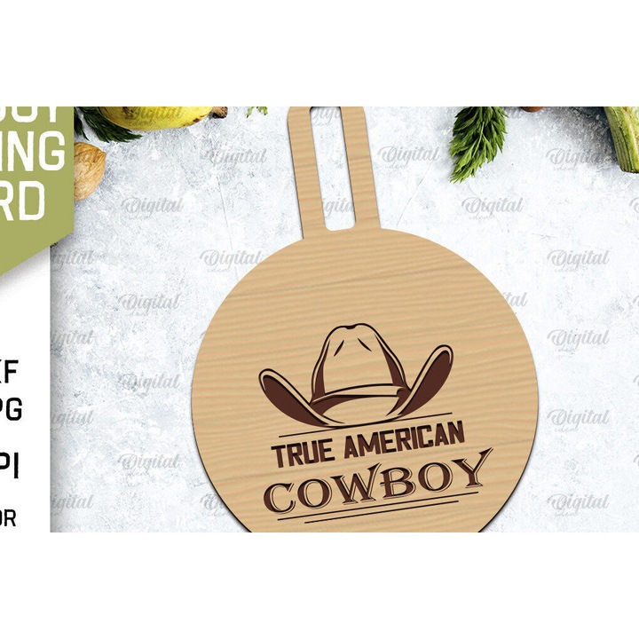 Tocator de bucatarie, Intrahome, Cowboy, 3mm-4mm, 30x20cm