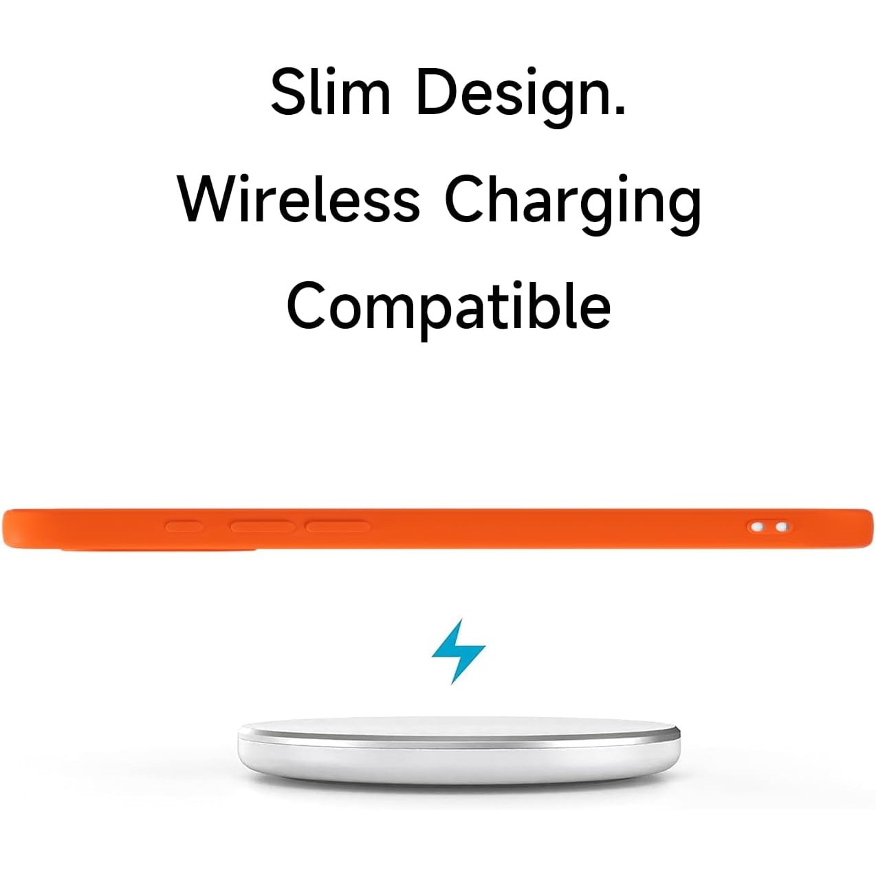 Husa Soft Touch, slim, ALC Mobile, anti soc, compatibila cu IPhone 17, Portocaliu Tpu