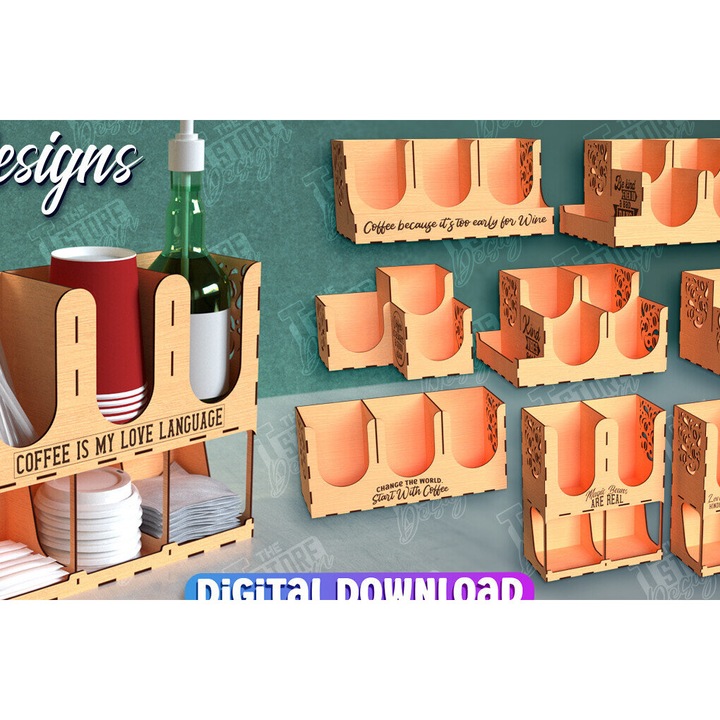 Pachet organizare si depozitare, Intrahome, siropi kaphe, 3mm-4mm, 20x20cm