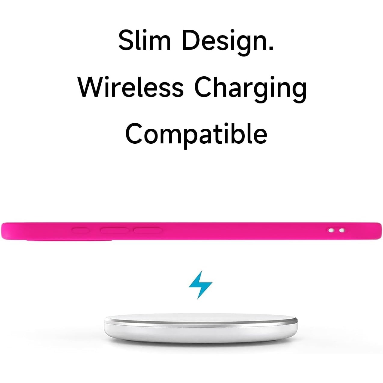 Husa Soft Touch, slim, ALC Mobile, anti soc, compatibila cu IPhone 17 Air, Roz Aprins Tpu