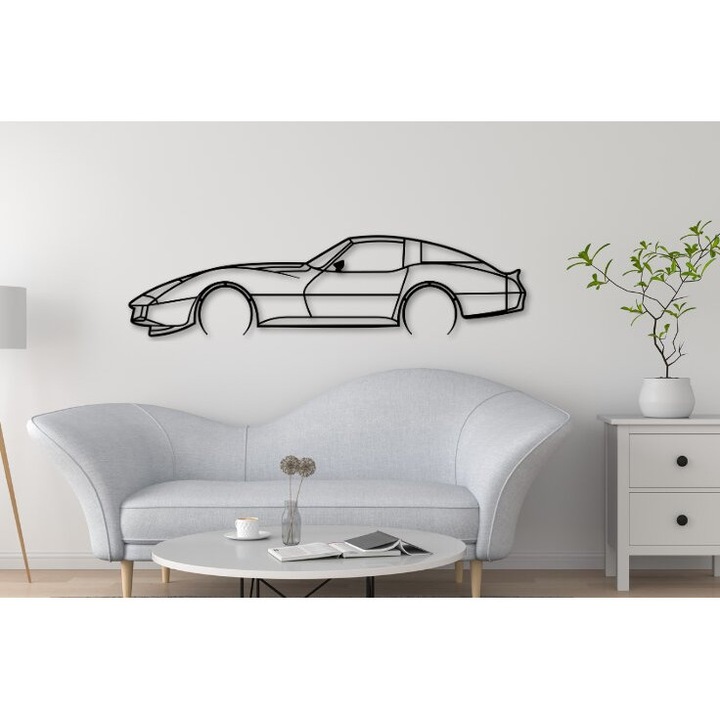 Set de taiere Corvette C3, Intrahome, din plywood 3mm-4mm, dimensiune 20x20cm