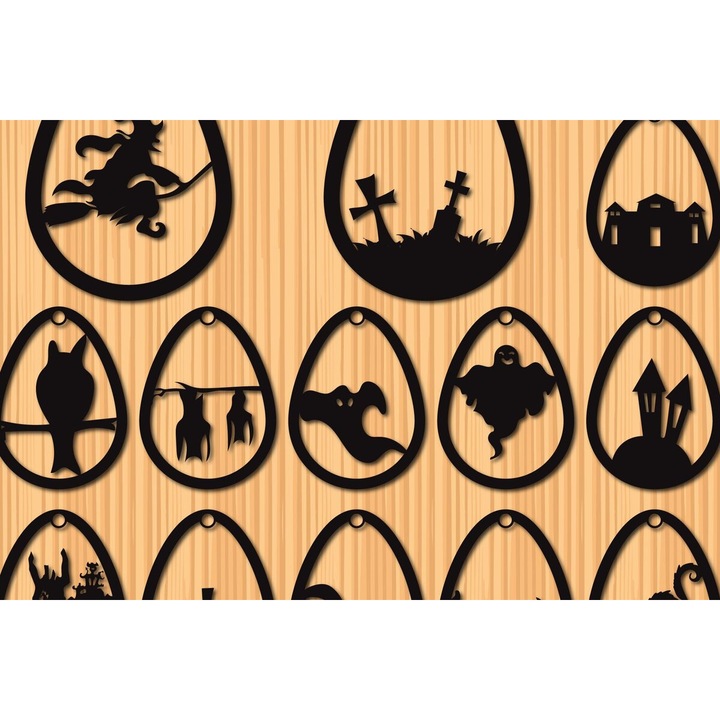 Set de artizanat, Intrahome, skoularikia Cricut, plywood 3mm-4mm, 3x3 cm