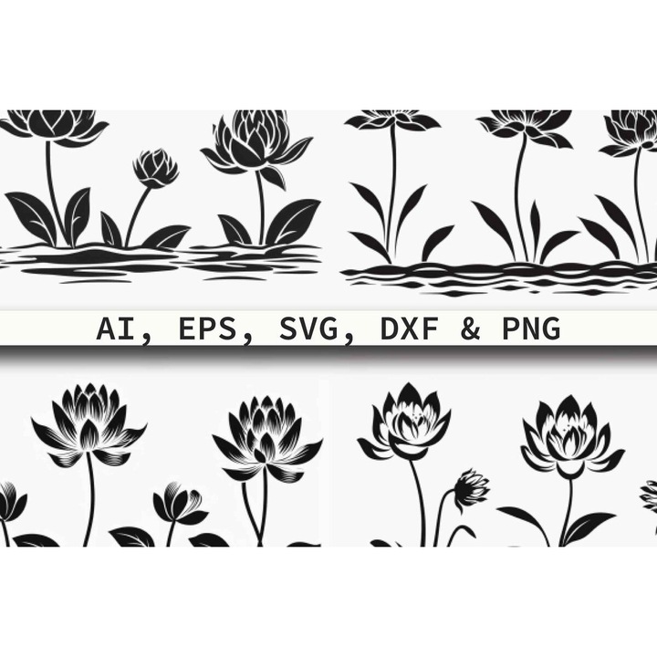 Seturi de artizanat, Paketo Cricut Floral Water Lily, 3mm-4mm, 30x20cm