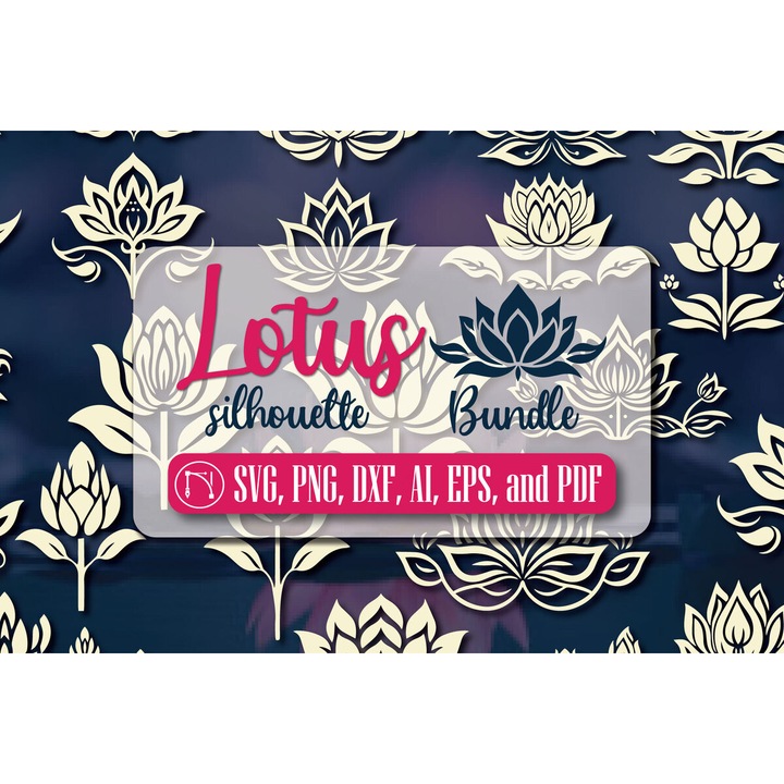 Set Cricut Lotus Silhouette Mega Bundle, Plywood 3mm-4mm, 30x20cm, Intrahome