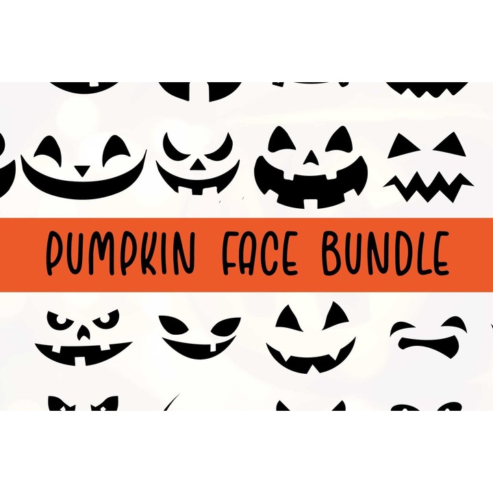 Seturi de artizanat, Paketo Cricut Pumpkin Face, 15x15cm, Plywood 3mm-4mm, fabricat in Grecia