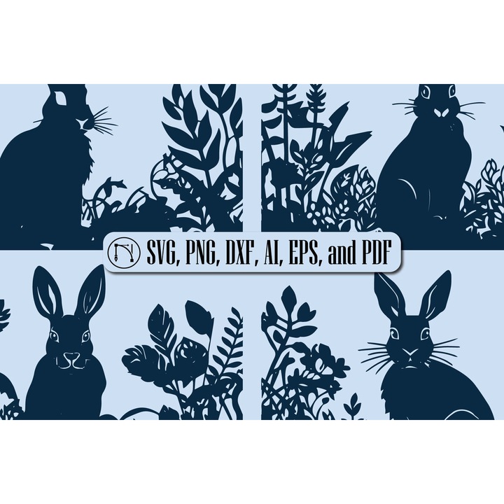 Seturi de artizanat, Intrahome, Paketo Cricut Paper Craft Rabbit, 3mm-4mm, 4x4cm