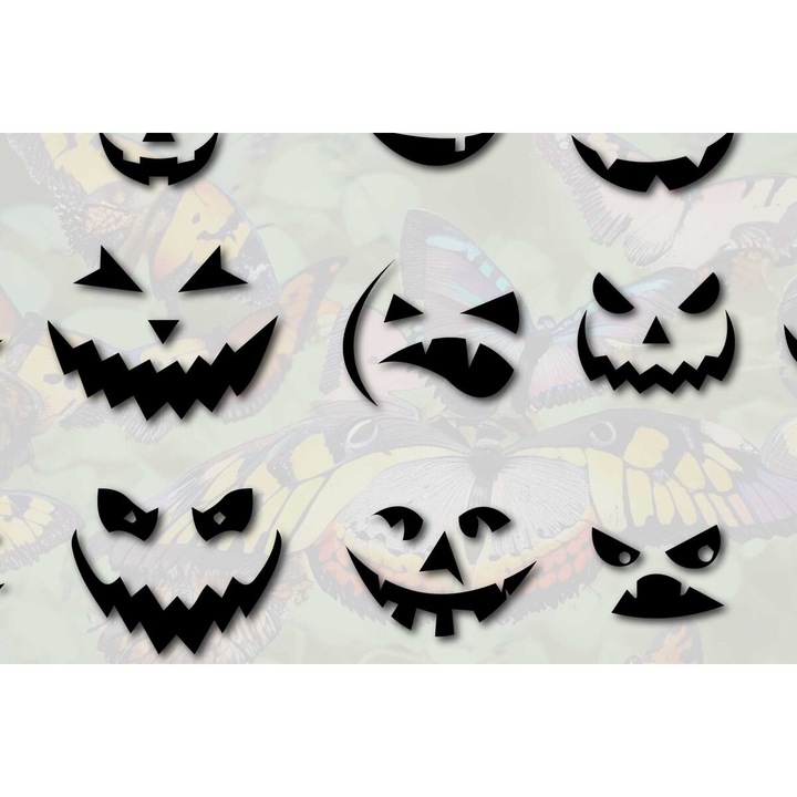 Set Cricut Fantome Infricosatoare din Plywood 3mm-4mm, 15x15cm, Intrahome