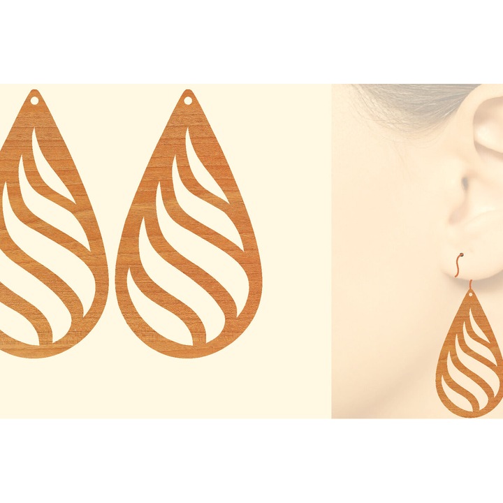 Globuri de Craciun, Intrahome, Xylina Skoularikia Laser Cut, 3x3 cm, Plywood 3mm-4mm, Set