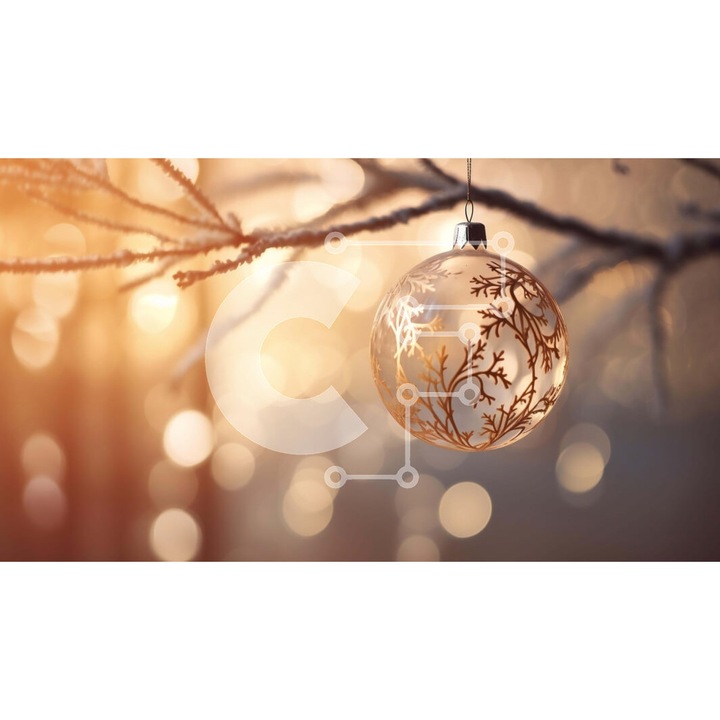 Puzzle din lemn Intrahome, 10x10 cm, 25 piese, design cu masa din lemn si ninsori, cutie din lemn wenge