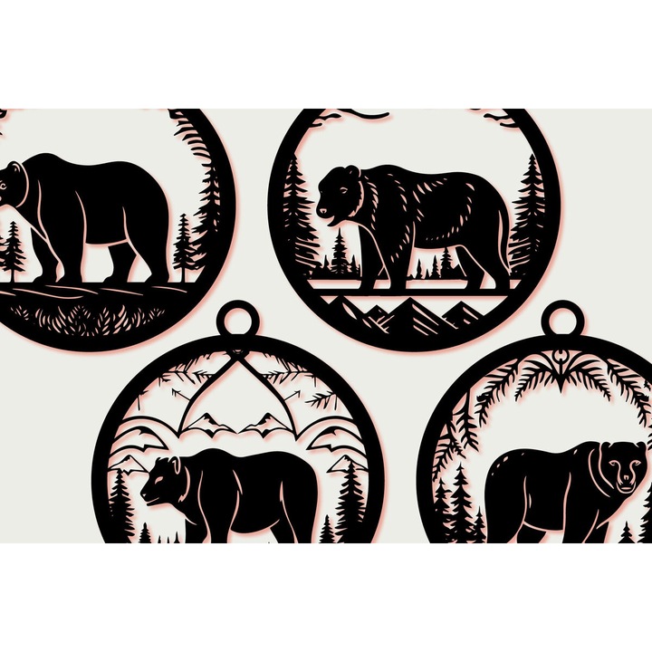 Seturi de artizanat, Intrahome, Paketo Cricut Christougenniatiko Animal, 3mm-4mm, 4x4 cm