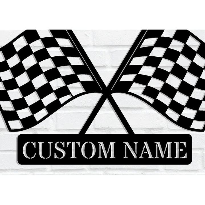 Placa decorativa din plywood 3mm-4mm, Intrahome, design Racing, dimensiuni 3600x3600cm