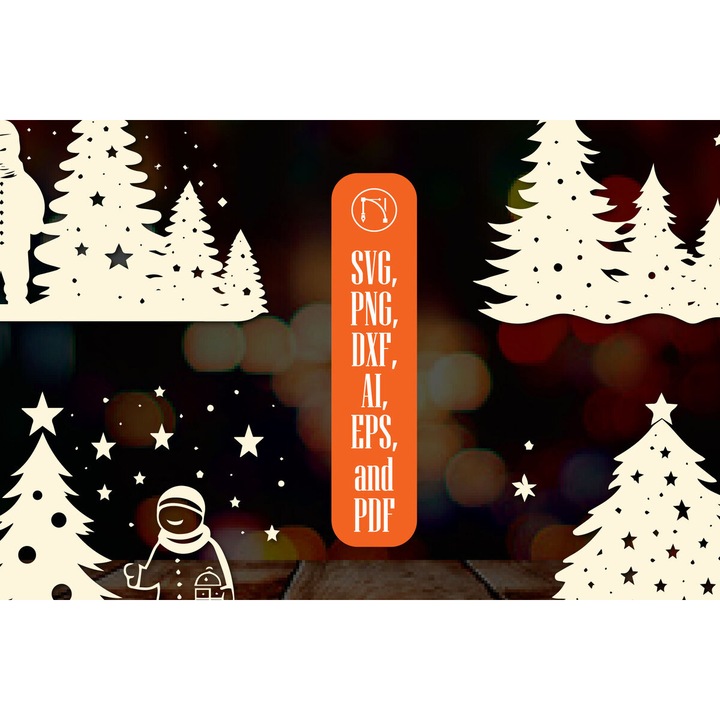 Seturi de artizanat, Paketo Cricut, Om de zapada, Plywood 3mm-4mm, 6x6cm