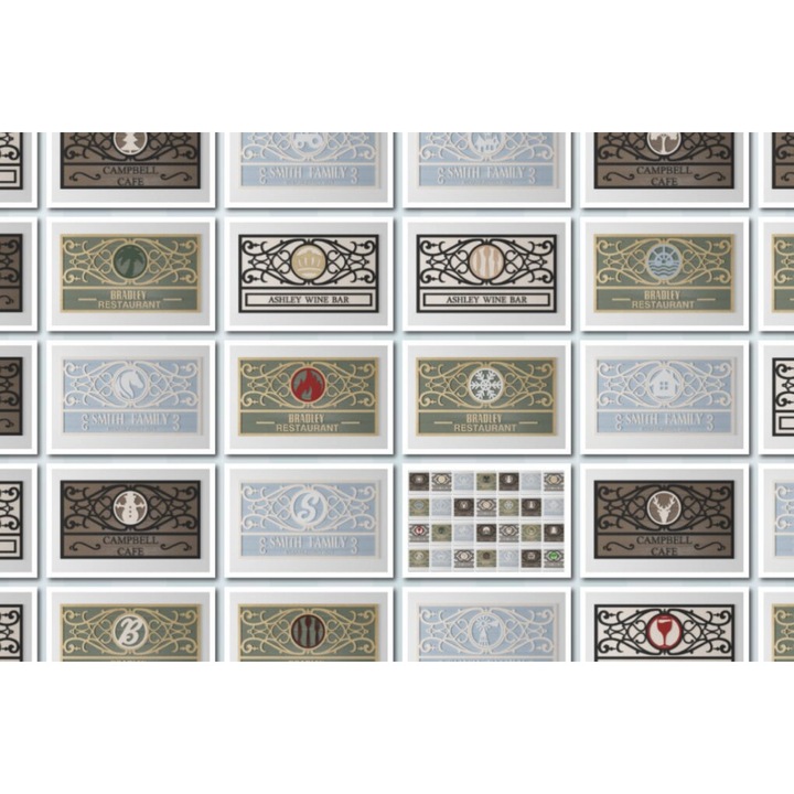 Placa decorativa din plywood 3mm-4mm, Intrahome, 20x20 cm, ideala pentru proiecte DIY