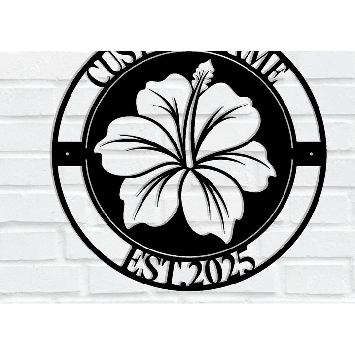 Placa decorativa, Intrahome, Tropical Hibiscus, 3mm-4mm, 3600x3600cm