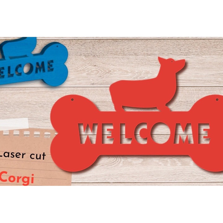 Accesorii decorative, Intrahome, Sema kalosorismatos Corgi Dog, 3mm-4mm, wenge, 30x20cm