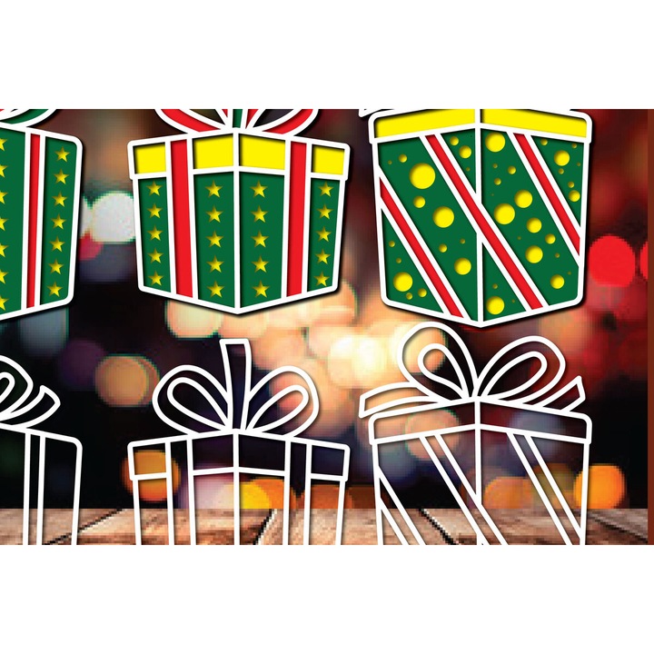 Seturi de artizanat, Intrahome, Paketo Cricut Christougenniatike diakosmese, 3mm-4mm, 4x4 cm