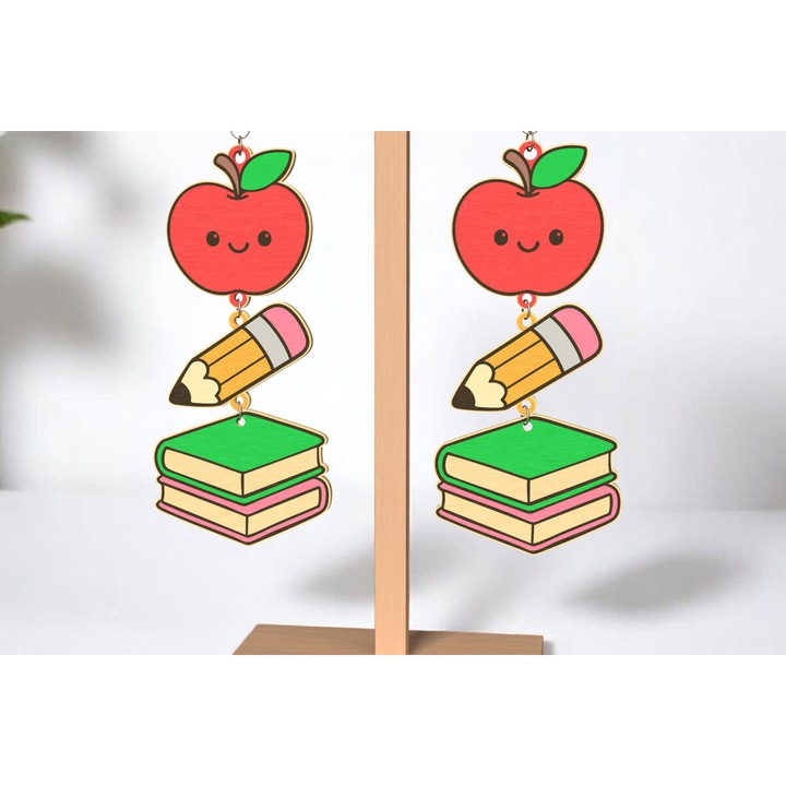 Seturi de artizanat, Intrahome, Charitomena skoularikia, 3mm-4mm, 3x3cm, din plywood