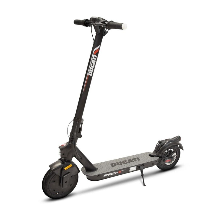 DUCATI Pro-II Plus elektromos roller, elektromos és tárcsafékek, fekete, 116x19x115 cm