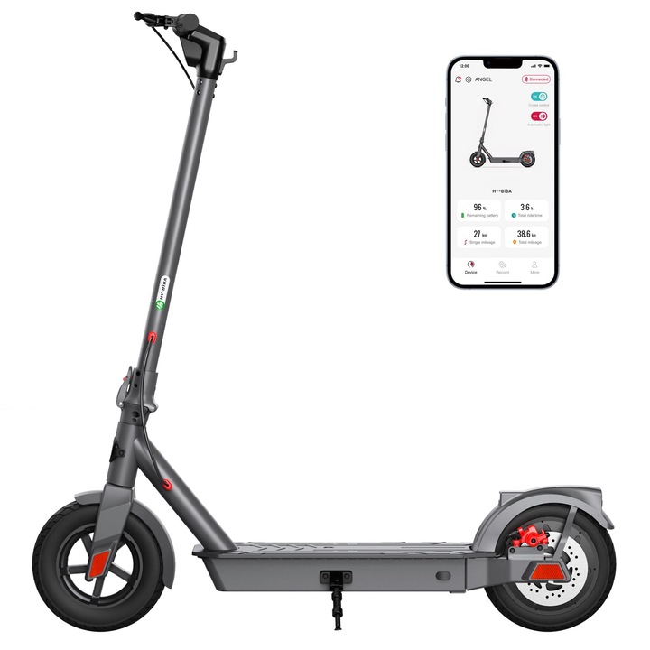 SISIGAD elektromos roller, 10 hüvelykes, összecsukható, 42 km hatótáv, 25 km/h sebesség