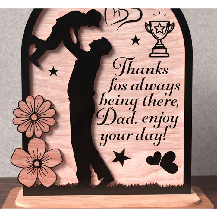 Semadi din lemn plywood 3mm-4mm, 20x20 cm, set pentru parinti si copii, Intrahome