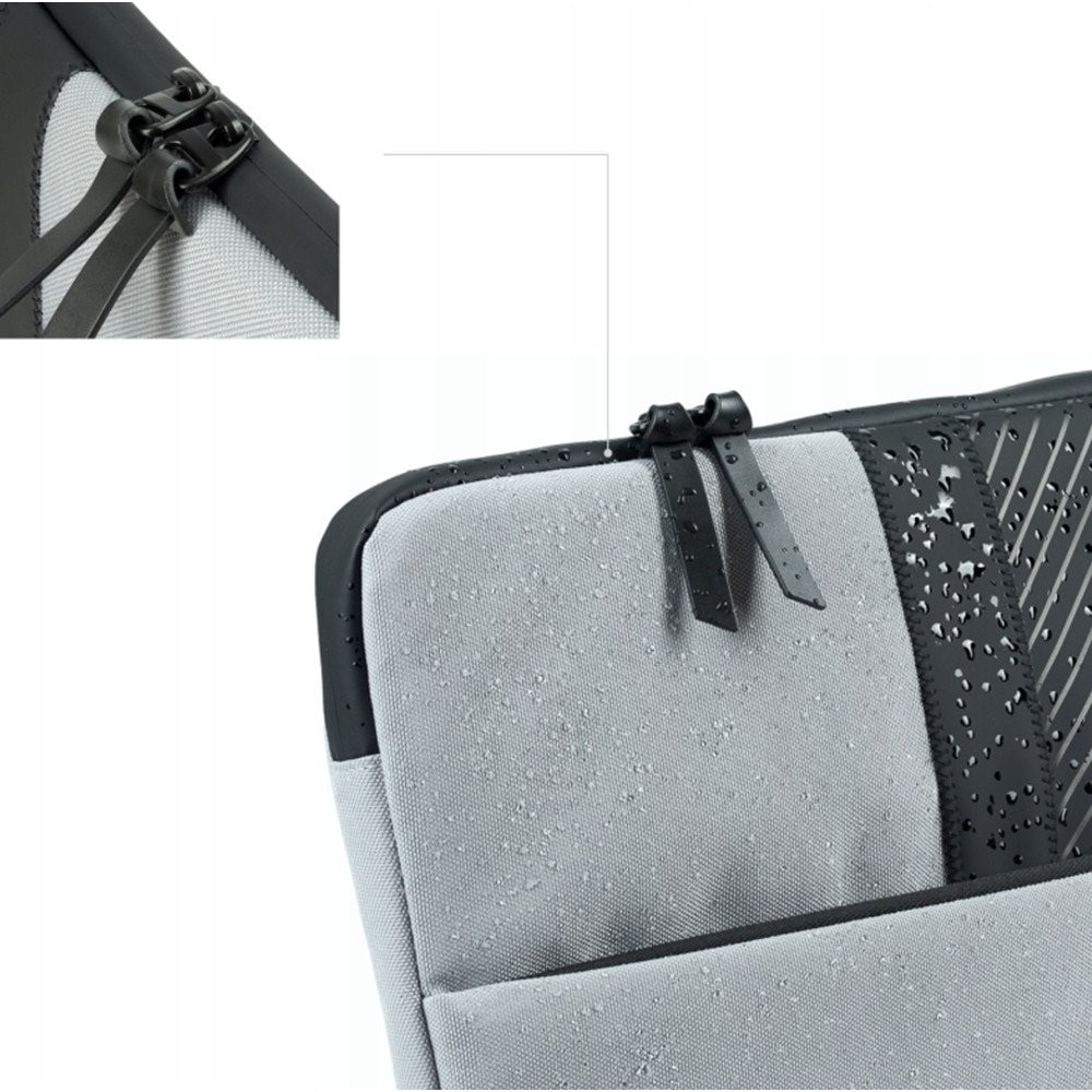 Qualo Ultimate - Geantă universală pentru laptop 13"3" gri-negru pentru laptop/tabletă