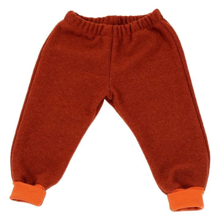 Vastag polar gyapju nadrag gyerekeknek, Téglavörös, 80-92 CM