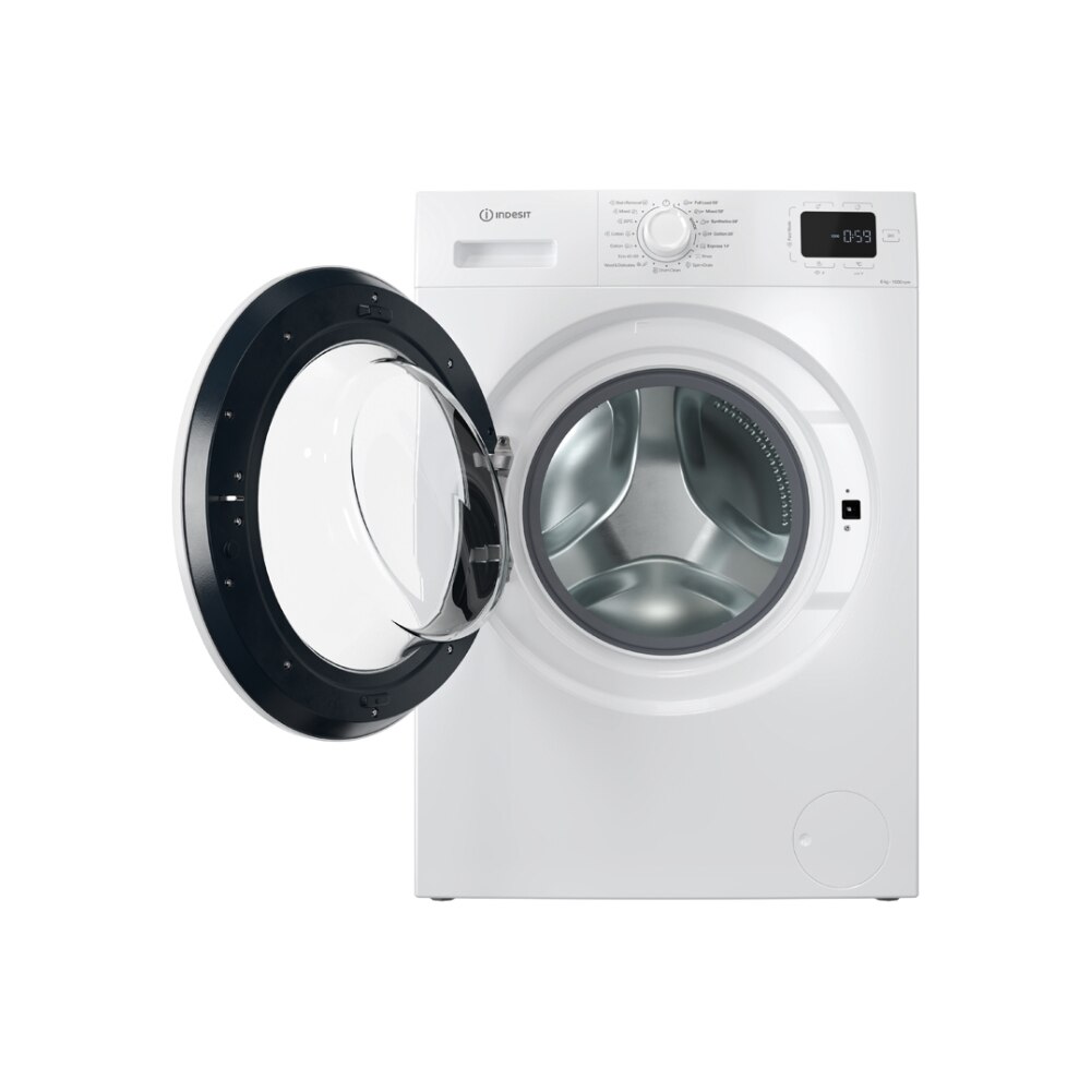 Masina de spalat rufe Indesit IM 640 MY TIME EE, Control centrifugare, Control temperatura, 6 Kg, 1000 rpm, Clasa B, Alb