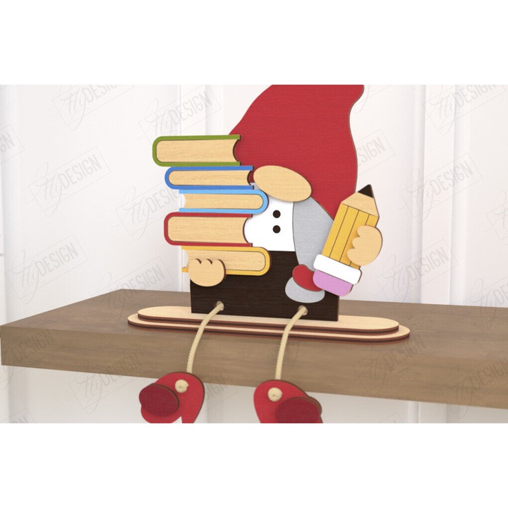 Accesorii decorative, Intrahome, Gnome din lemn, 3mm-4mm, wenge, 20x20cm