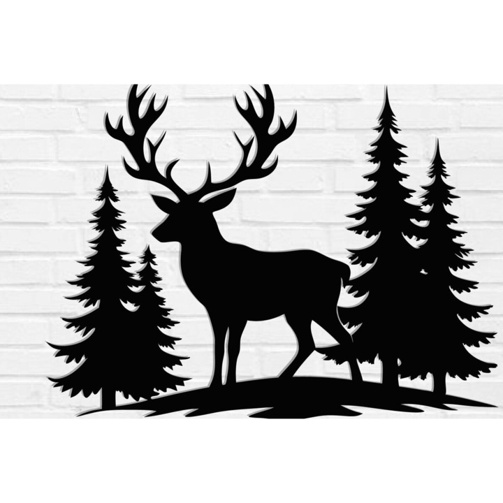 Arta de perete metalica cerb, Intrahome