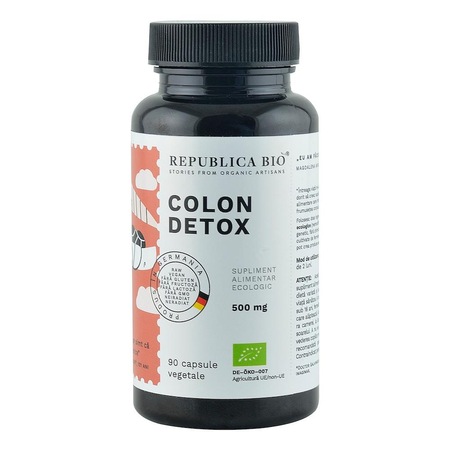 Colon Detox 500 Mg Supliment Alimentar Ecologic Republica Bio 90 Capsule 53 5 G Emag Ro