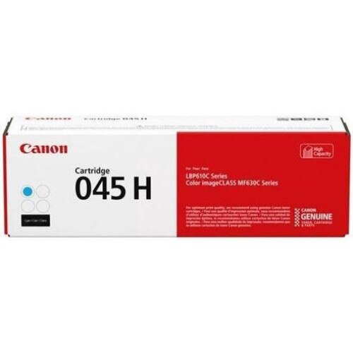 Cartus Toner Original Canon CRG045HC, Cyan, 2800 pagini, pentru Canon I-Sensys MF 631cn, Canon I-Sensys MF 632cdw, Canon I-Sensys MF 633cdw, Canon I-Sensys MF 634cdw, Canon I-Sensys MF 636cdw, Canon I-Sensys LBP 611cn, Canon I-Sensys LBP 613cdw