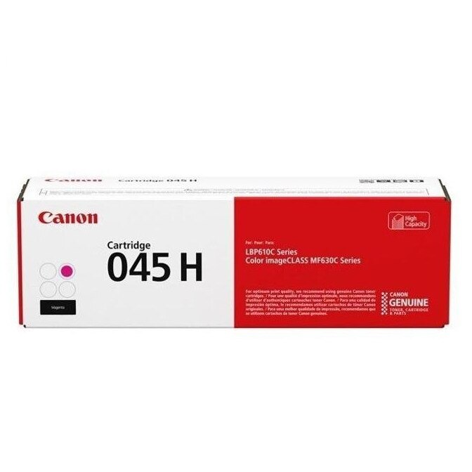 Cartus Toner Original Canon CRG045HM, Magenta, 2800 pagini, pentru Canon I-Sensys MF 631cn, Canon I-Sensys MF 632cdw, Canon I-Sensys MF 633cdw, Canon I-Sensys MF 634cdw, Canon I-Sensys MF 636cdw, Canon I-Sensys LBP 611cn, Canon I-Sensys LBP 613cdw