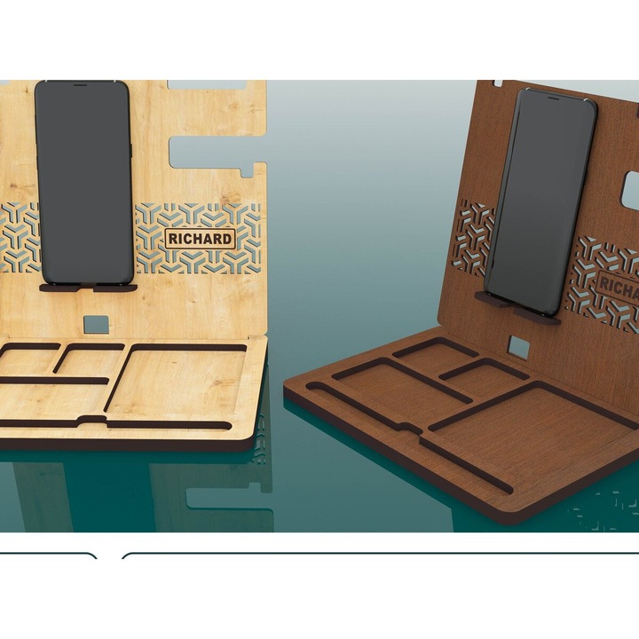 Organizer birou Intrahome, din plywood 3mm-4mm, dimensiuni 220x170cm, ideal pentru proiecte DIY