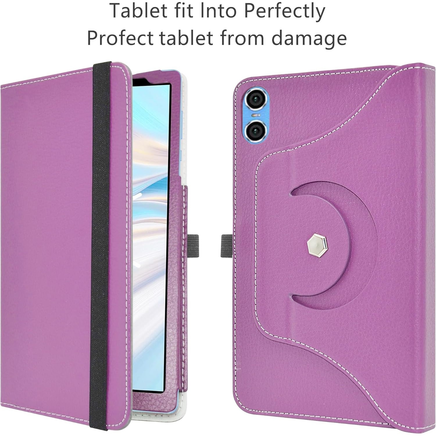 Husa tableta TECLAST P26T / Vortex T10 / Vortex T10M de 10,1 inch, violet