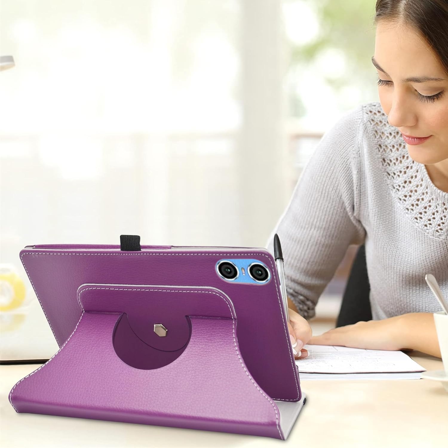 Husa tableta TECLAST P26T / Vortex T10 / Vortex T10M de 10,1 inch, violet