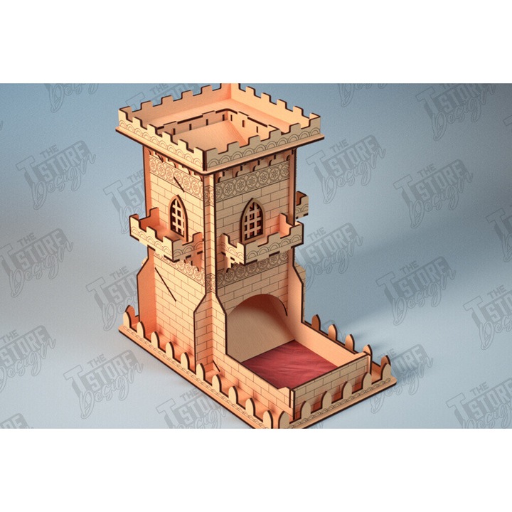 Joc de societate, Intrahome, Pyrgos Zarion, 15x15cm, din plywood 3mm-4mm, ideal pentru DIY