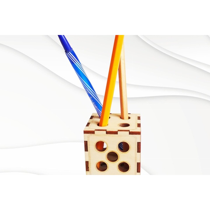 Schediu din lemn de placaj 3mm-4mm, Intrahome, design pentru taiere cu laser, 50x50cm