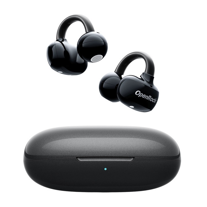 Casti wireless OneOdio OpenRock E, Bluetooth 6.0, Autonomie 7h, IPX4, Negru