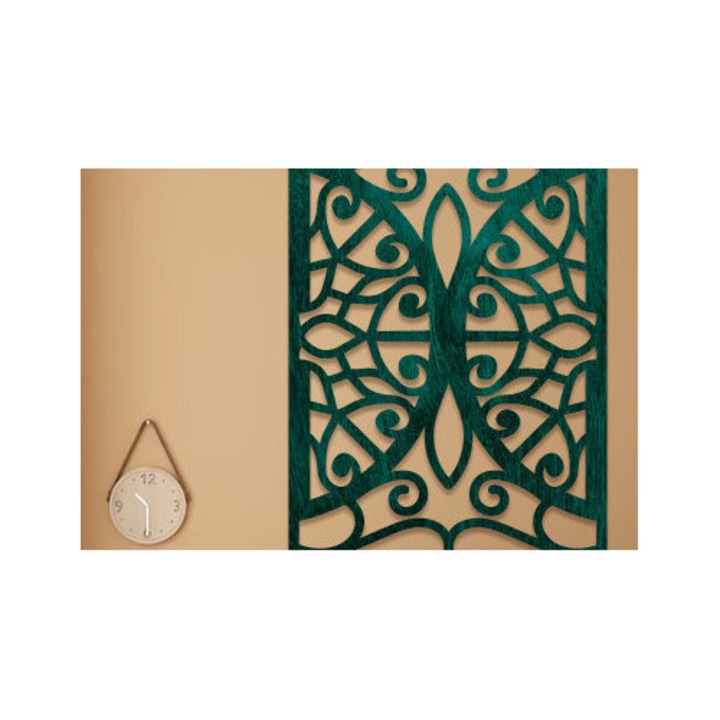 Panou decorativ din plywood, Intrahome, 3mm-4mm, culoare wenge, dimensiune 20x20cm