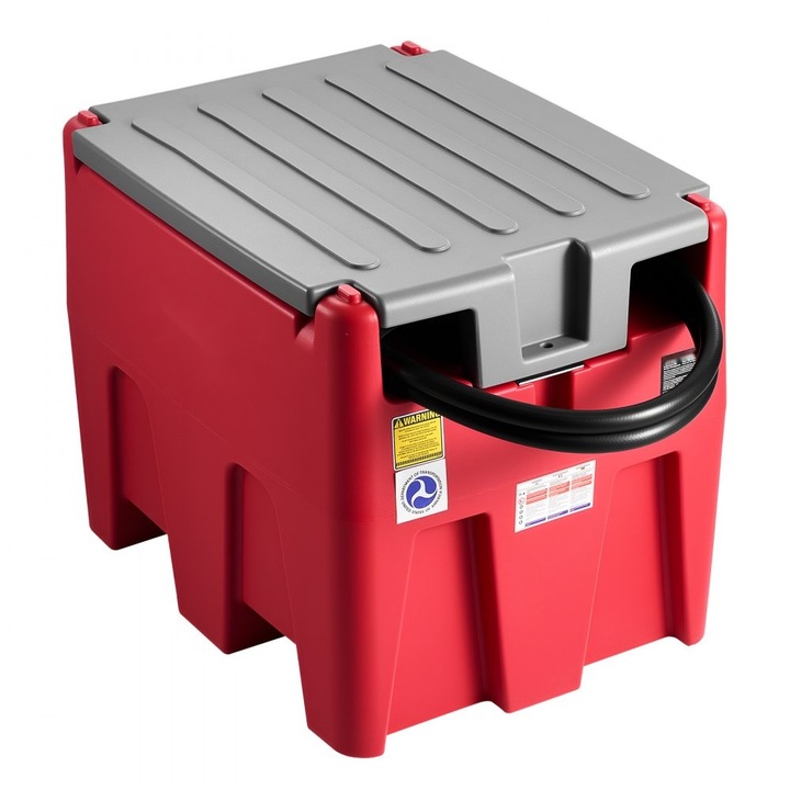 Rezervor Portabil pentru Combustibil, Capacitate 219 Litri, Pompa Transfer 12V, 10GPM