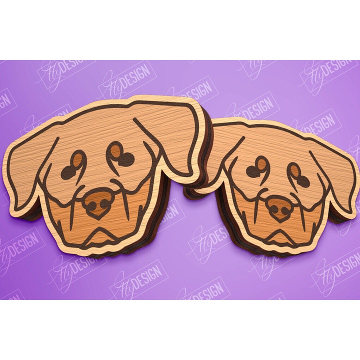 Set de artizanat, Intrahome, skoularikia din plywood 3mm-4mm, 3x3cm, pentru taiere cu laser