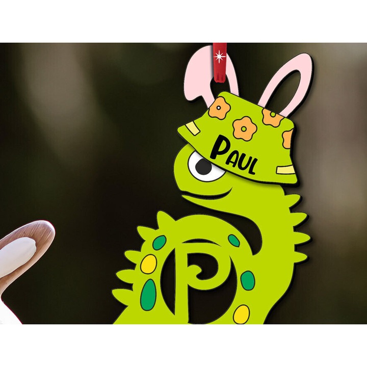 Accesorii decorative, Intrahome, Litera Dino P, Plywood 3mm-4mm, 6x6 cm