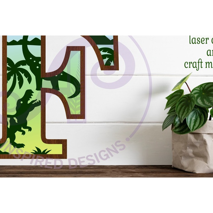 Litera de perete F din lemn pentru copii, Intrahome, 3 straturi, 30x20 cm, din plywood 3mm-4mm
