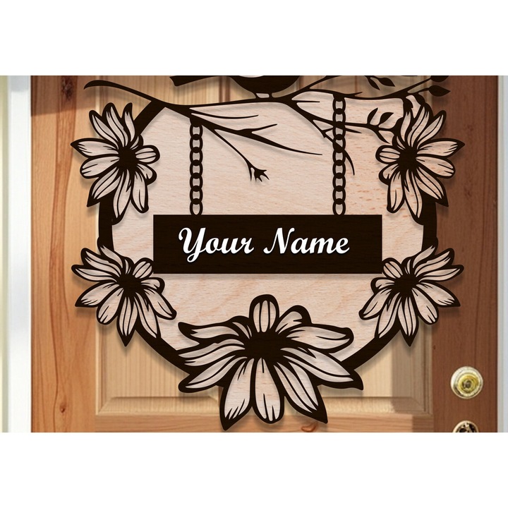 Usa din lemn plywood 3mm-4mm, Intrahome, 30x20cm, ideala pentru taiere si decorare