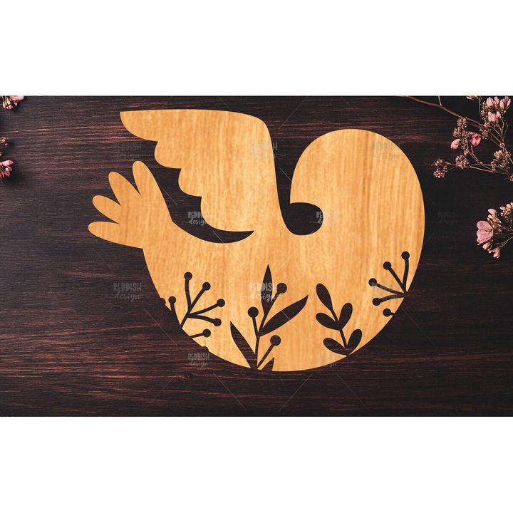 Placa lemn, Intrahome, Dove Floral, 3mm-4mm, 20x20cm